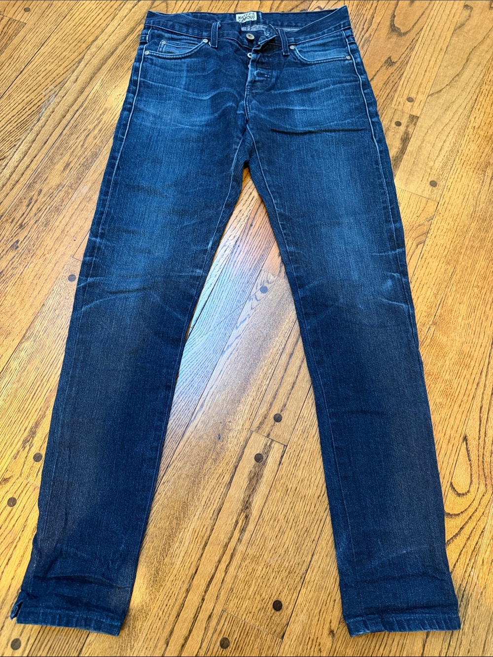 Naked & Famous sz 31 Indigo Broken Twill Selvedge 100% Cotton Skinny Guy jeans